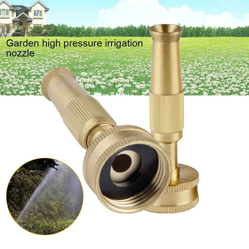 Irrigation Nozzle Brass Adjustable High Pressure Hose Spray Head For