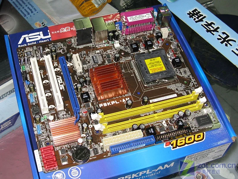 Материнская плата Asus P5KPL-AM для настольных ПК G31 с разъемом LGA для 775 ядер Pentium Celeron DDR2 4G u ATX UEFI BIOS оригинальная материнская плата