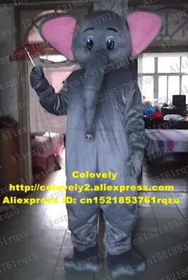 Серый слон Elephish костюм талисмана для взрослых, Герой мультфильма наряд костюм ежегодный праздник Необычные High-end zz6585