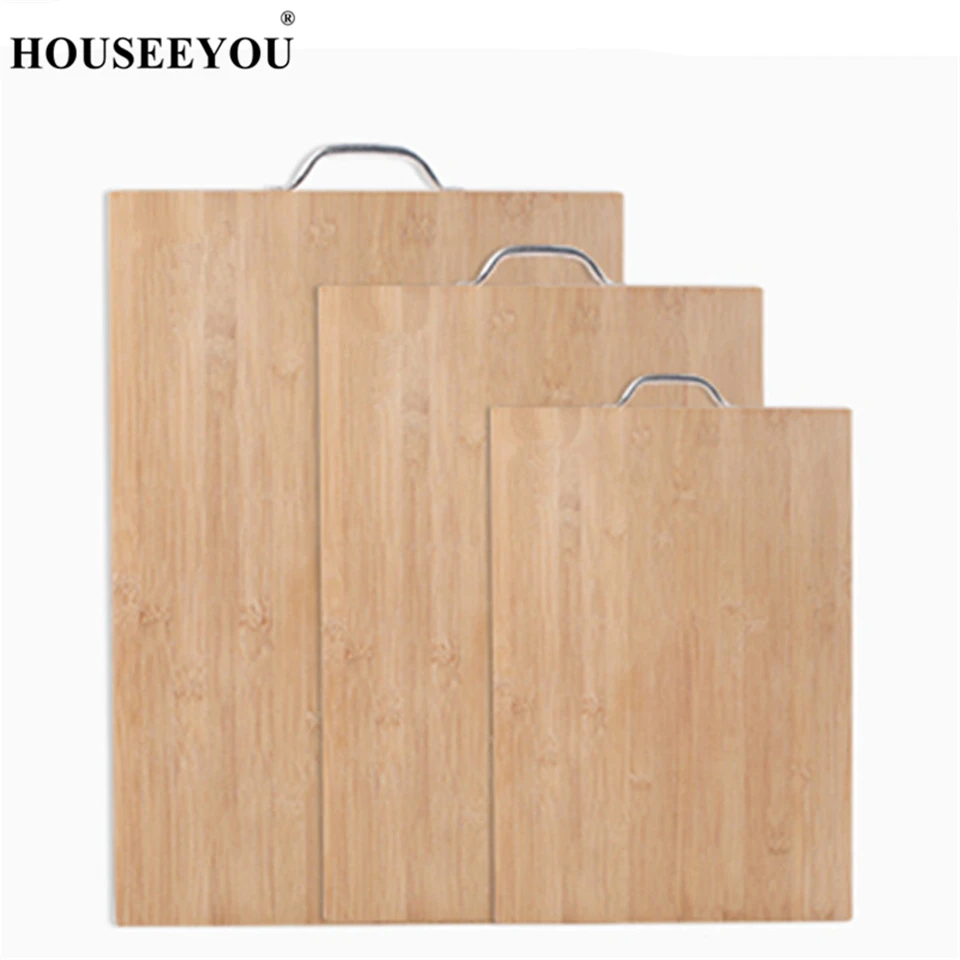 

HOUSEEYOU Bamboo Wood Chopping Board Rectangular Natural Classified Kitchen Cutting Board Bread Fruits Meat Vegetables Cut Tool