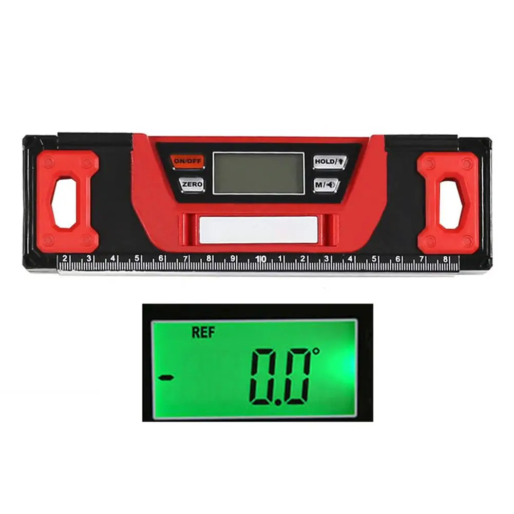  Digital Aluminum Alloy Magnetic Angle Finder Level 4x90 Degree Inclinometer 200mm Portable Lever Me