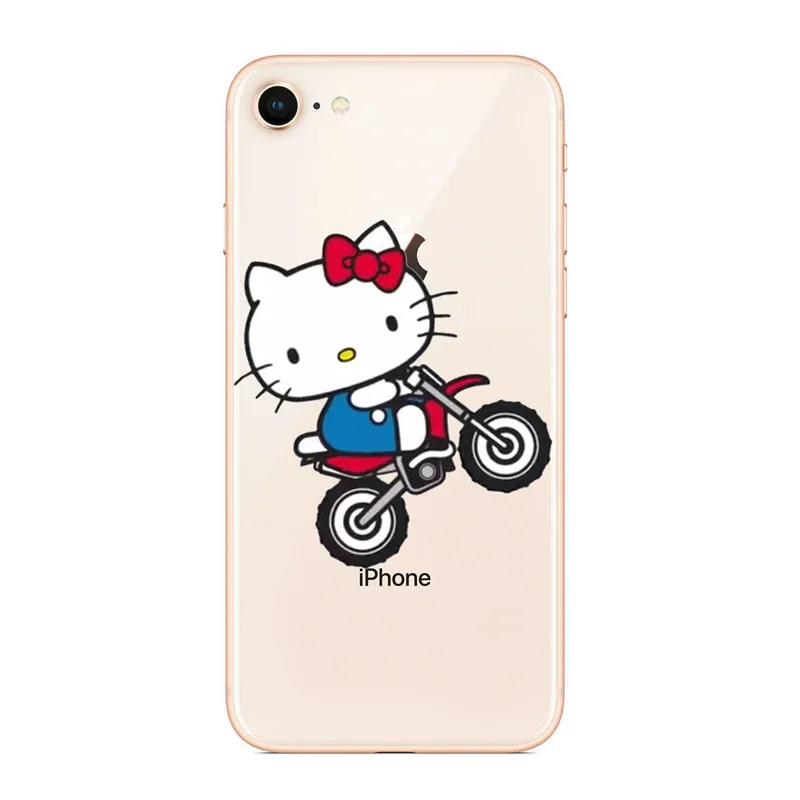 HelloKitty Hello Kitty новый жесткий чехол из поликарбоната милый модный для iPhone 7 8 Plus X 6 6s 5S