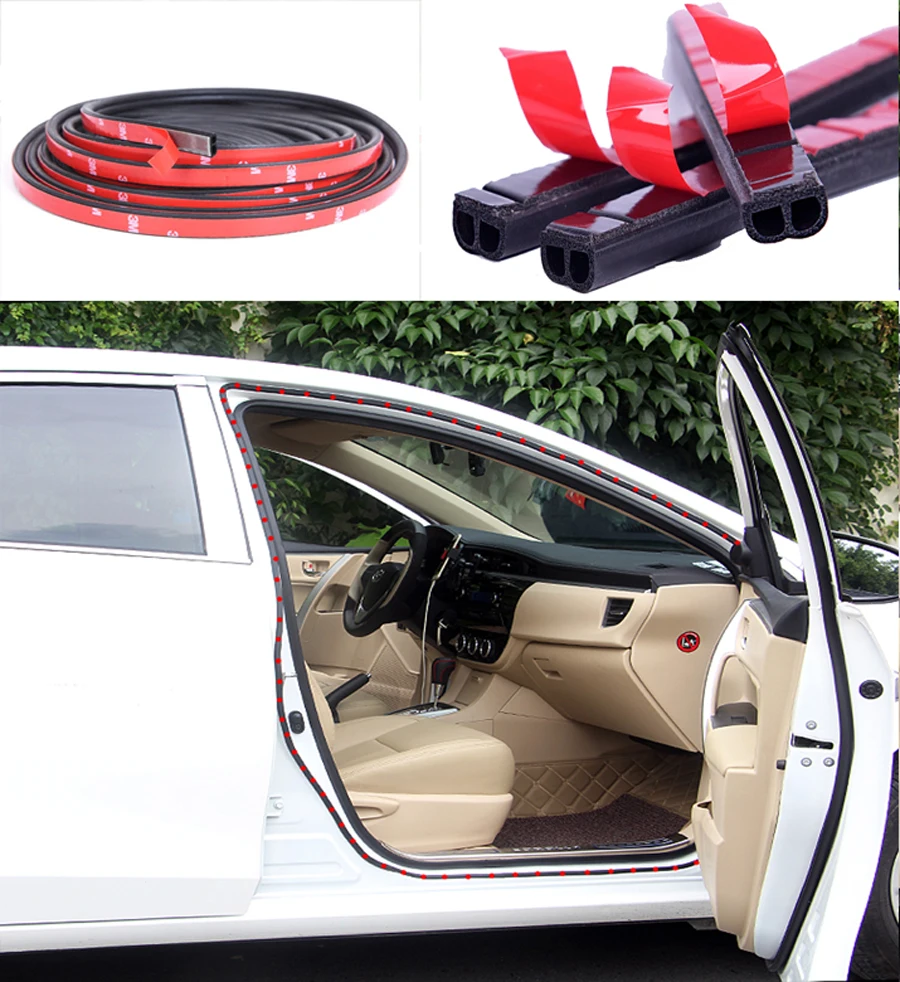 

5M EPOM Car Door Window Seal Strip Anti-dust,Wind,Vibration Rubber Strips B-Type