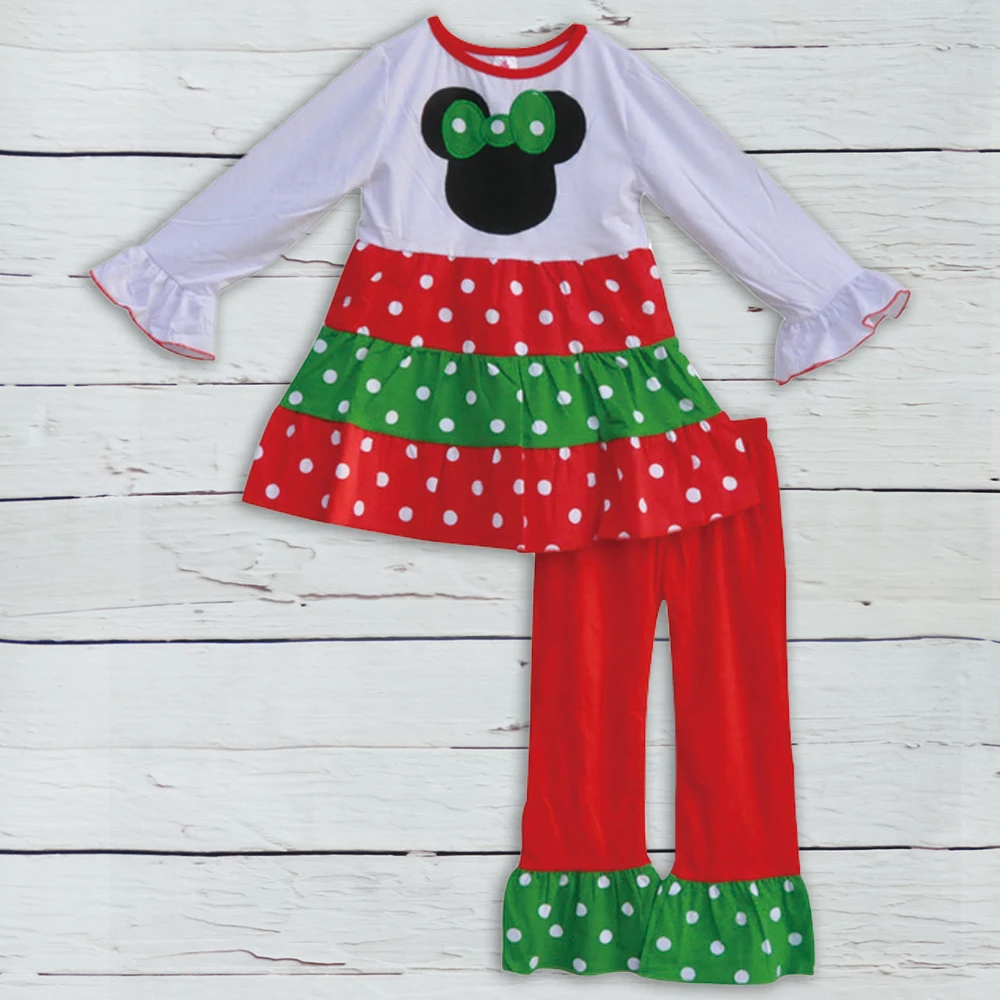 2017 New Arrival Baby Cotton Clothes Cute Cartoon Pattern Dresses Sets Boutique Girl Clothing V024 | Детская одежда и обувь