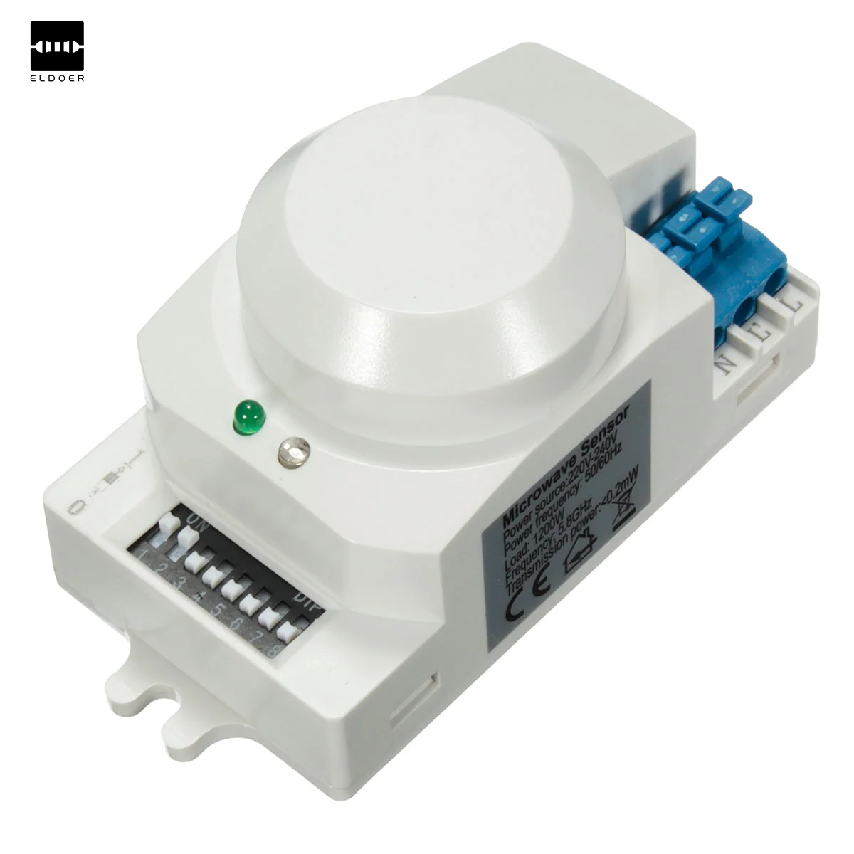 

New Electric High Frequency AC 220V-240V 5.8GHz Microwave Radar Sensor Body Motion HF Detector Light Switch Sensors 85x38x40mm