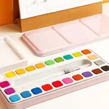 Твердые акварельные краски в наборе, высокое качество, прозрачная Акварельная пигментная жестяная коробка для художника, школьника, Acuarelas r20