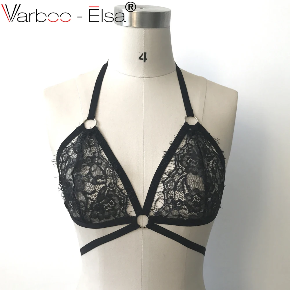 VARBOO_ELSA 2017 Fashion Women Black White Lace Sexy Push