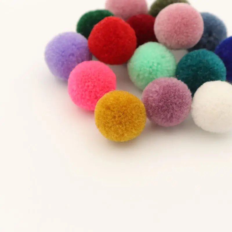 

Mixed Color High Elastic Nylon Mini Fluffy Soft Round Poms Pompom Ball For Jewelry Making Finding Bracelet Accessories Wholesale