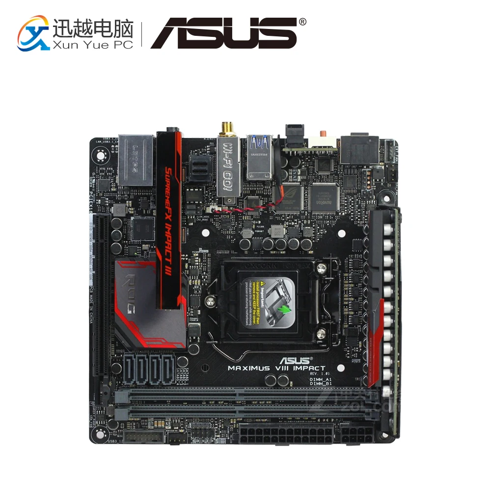 

Asus MAXIMUS VIII IMPACT Desktop Motherboard M8I Z170 Socket LGA 1151 i7 i5 i3 DDR3 16G Mini-ITX