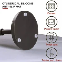 Резиновый Бампер демпфер Резиновый прокладки для ног удобный цилиндрический 12*12*2 мм прозрачный стоп Подушка мебель ноги амортизатор