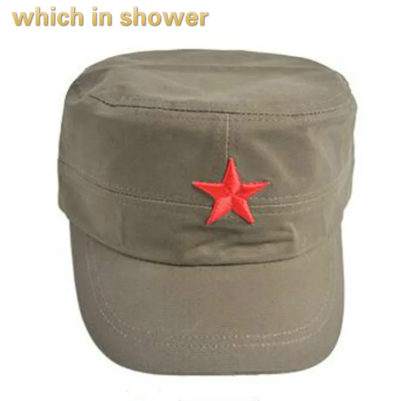 Шляпа Унисекс в стиле милитари с красными звездами|military hat|military hat womenblack military cap |
