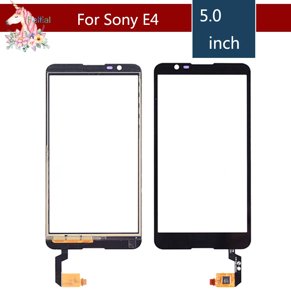 

5.0" For Sony Xperia E4 E2104 E2105 LCD Touch Screen Digitizer Sensor Outer Glass Lens Panel Replacement