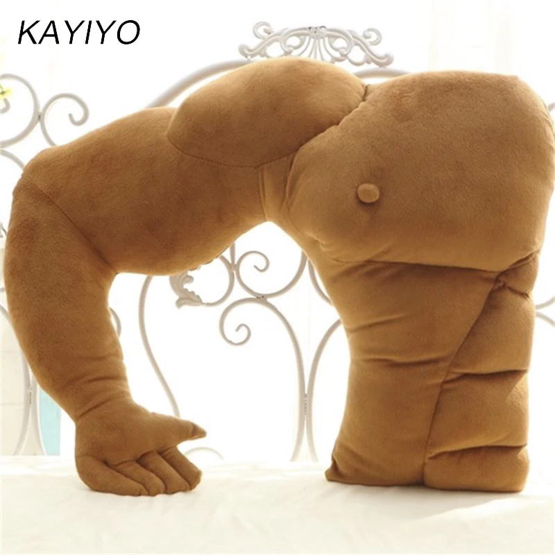 KAYIYO Boyfriend Arm Pillow Soft Body Pillows Cute Muscular Pillow Warm