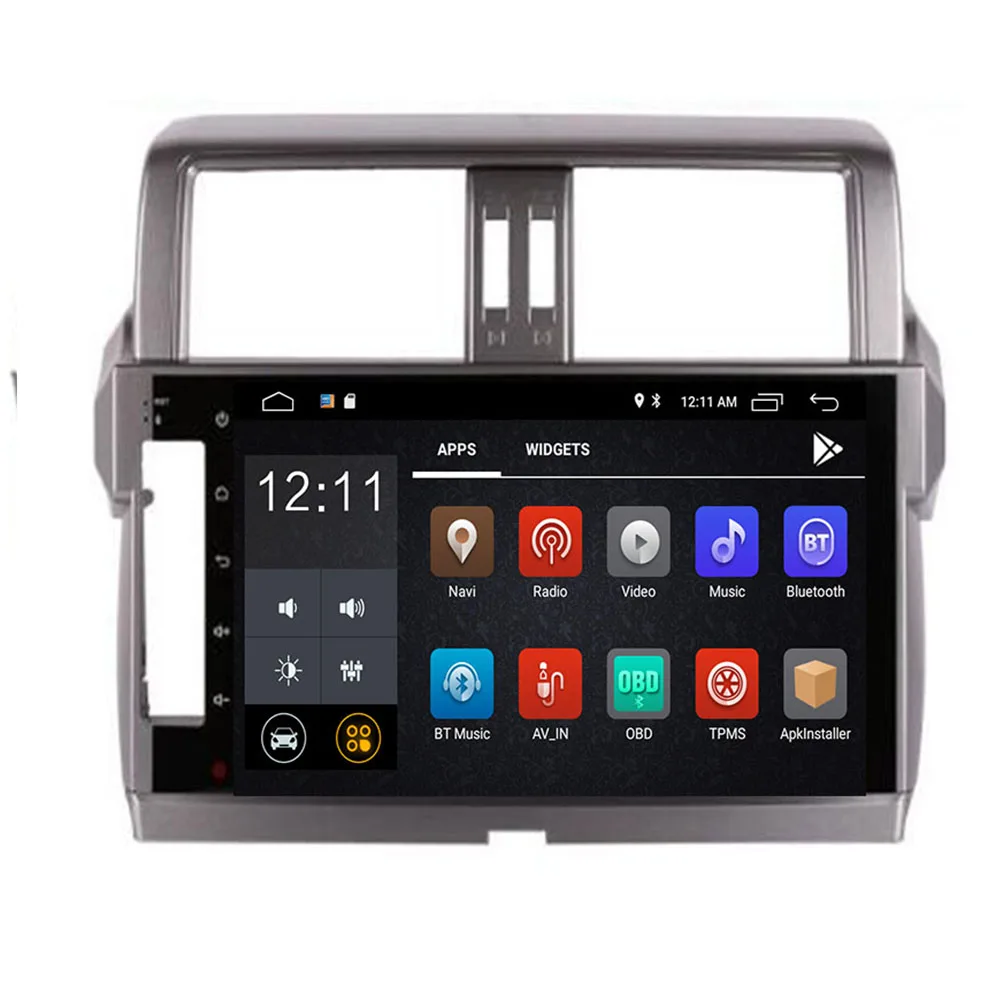 Perfect HD 1024*600 IPS capacitive screen Car gps monitor video music stereo Android 9.0 8core For Toyota Land Cruiser Prado 150 2014+ 1