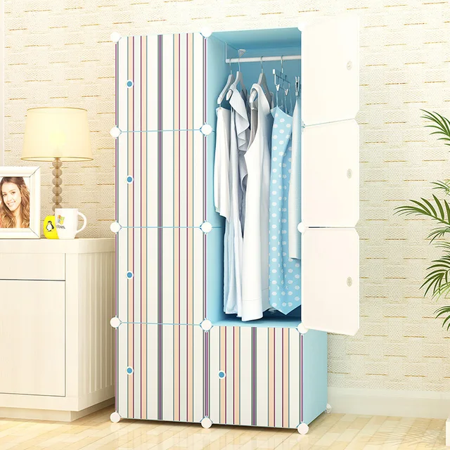 Wardrobe Bedroom Furniture Home Plastic Steel Storage Wardrobe Bedroom Furniture Home Plastic Steel Storage Cabinet Clothes Rack Embly Closet Multi Size