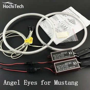 HochiTech ccfl angel eyes kit white 6000k ccfl halo rings headlight for ford Mustang 2005 2006 2007 2008 2009