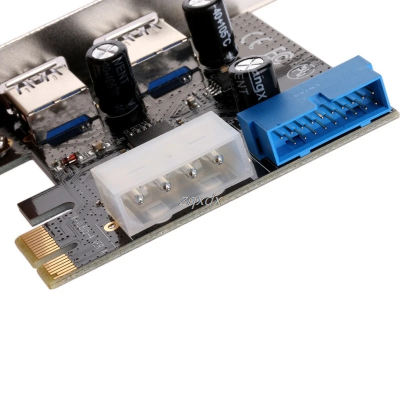 Супер-скорость 5 Гбит/с 4-Pin& 20 Pin PCI 2 порта USB 3,0 передняя панель с адаптером карты управления для жестких дисков/принтеров Z09