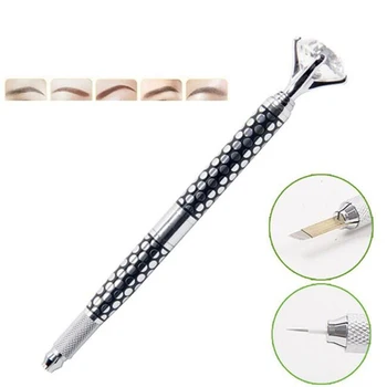 

2017 newest deign Manual eyebrow permanent makeup pen tattoo machine Microblading Munsu Tebori Pen by free shipping