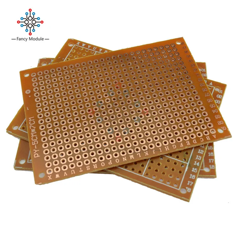 

10PCS DIY Prototype Paper PCB Universal Board 5*7 cm 5*7 cm