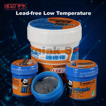 

Original HK MECHANIC Lead-free low-temperature solder paste CPU repair solder paste BGA nand 138degree melting point rosin flux