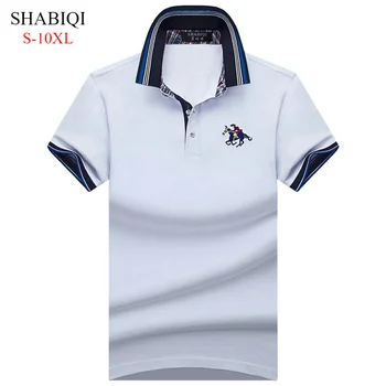 

2019 New Classic Mens Polo Shirts Long Sleeve autumn Men's Shirt Brands Camisa Polo Masculina Plus Size 6XL 7XL 8XL 9XL 10XL