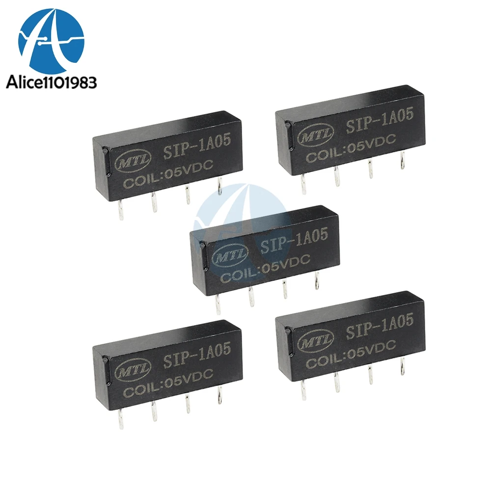 5PCS 5V Relay SIP-1A05 Reed Switch Relay for PAN CHANG Relay 4PIN CA 