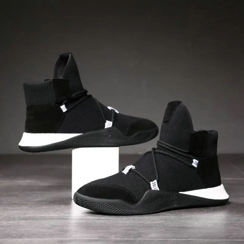 Male Trainers Men sock Running Shoes high top Sneakers Outdoor Sport ...