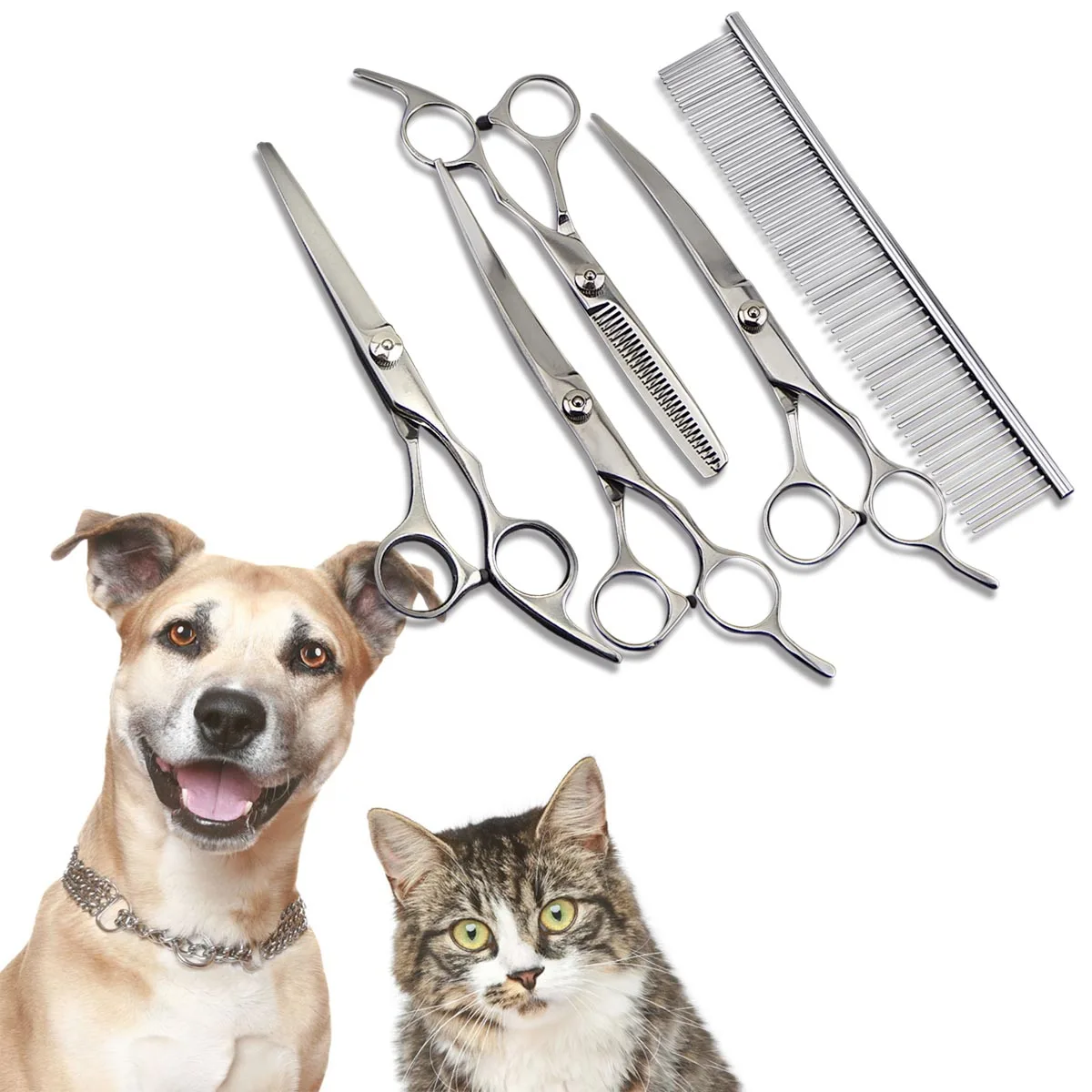 Behogar набор ножниц для стрижки волос 5 шт.|tesoura pet|dog hair cutting toolspet tesoura |