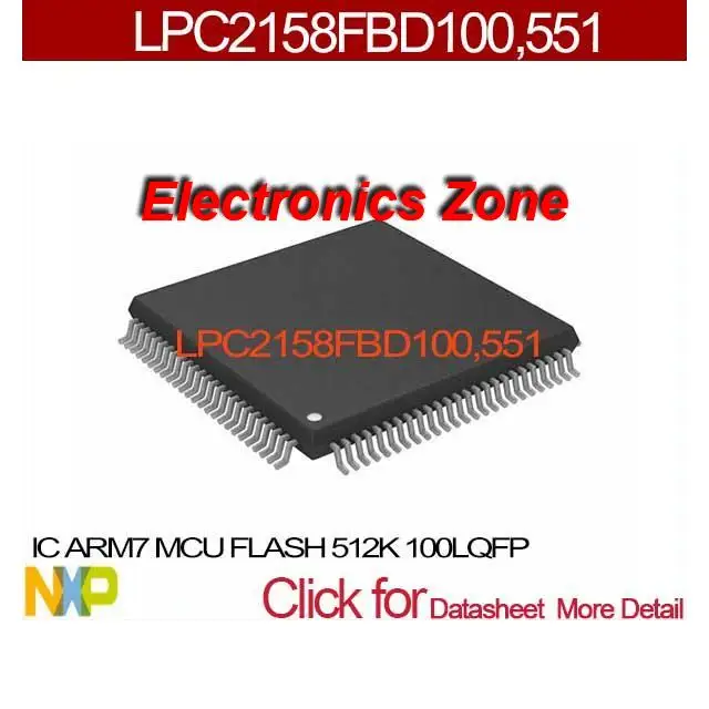 551 IC ARM7 MCU вспышка 512 К 100 LQFP lpc2158fbd100 2158FBD100 LPC2158FBD1 2158fbd100 Lpc2158fb | Электронные