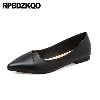 

Flats Pointed Toe Walking Chinese Wide Fit Shoes Ladies Slip On Office Work Driving 2018 Red Wine Black Women Designer Spring