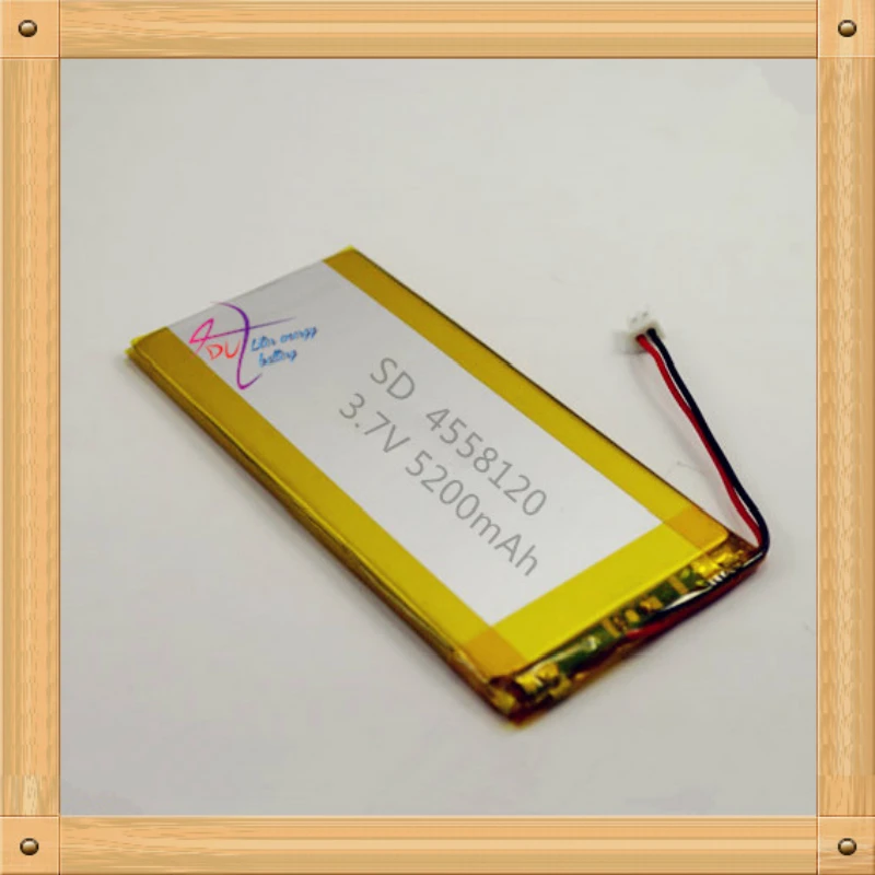 XHR-2P 2.54 3.7V 5200mAh 4558120 4560120 polymer lithium battery DIY mobile power tablet computer | Электроника