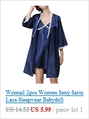 Сексуальная ночная рубашка шелковая атласная с открытыми плечами ночное белье женское белье пикантное нижнее белье, Белье для сна короткая Пижама 2 шт набор D300530