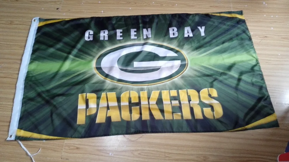 Green Bay Packers Flag 3ft x 5ft Polyester NFL Banner Flying Custom