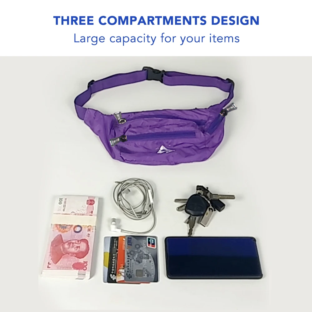 Открытый ультралегкий складной сумка на пояс водостойкий Регулируемый Пояс Fanny Pack сотовый Сумка-держатель для телефона для Для мужчин Для