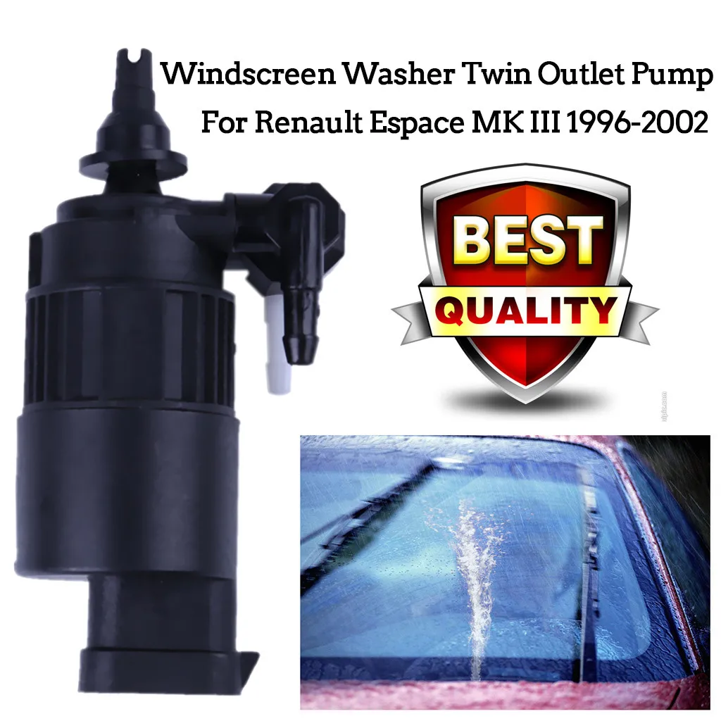 

Car Black Windscreen Washer Twin Outlet Pump for Renault Espace MK III 1996-2002 Car Care Cleaning tools a17