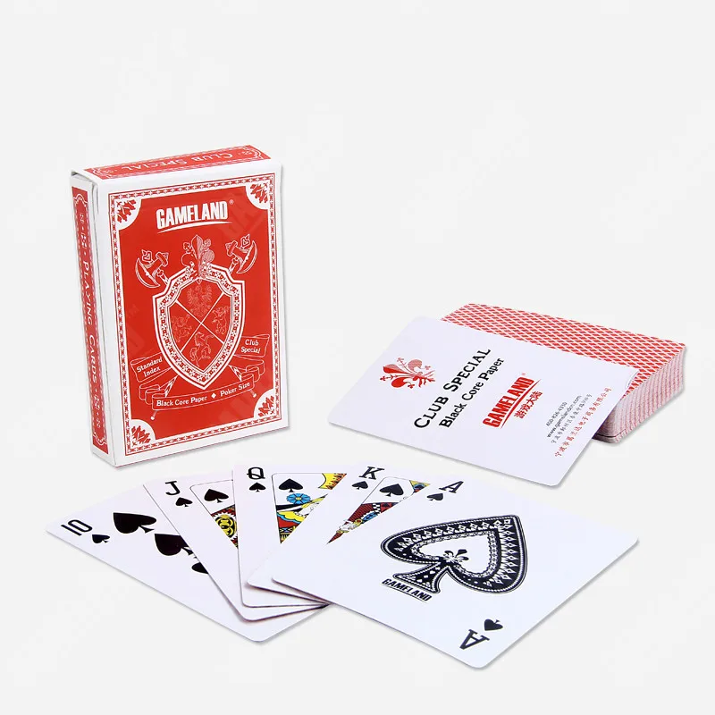 1 шт. Бумага карты покер Gambing карты