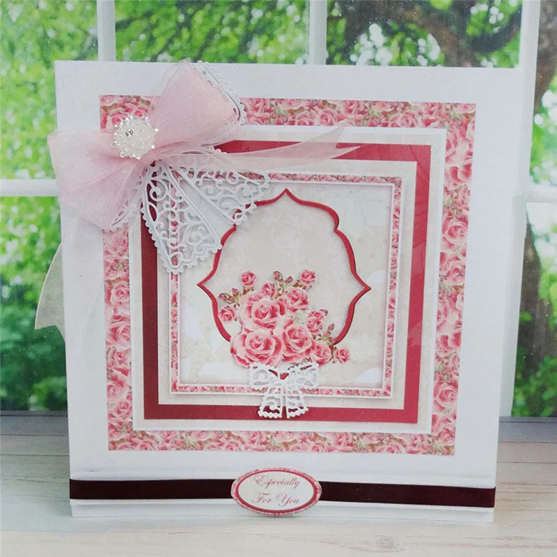 

Naifumodo Lace Bow Metal Cutting Dies Scrapbooking Card Making Album Embossing Crafts Die Cut for New 2019 Bow-knot Dies