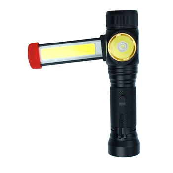 

360light LED lamp Flashlight USB Rechargeable Built in Battery Light with Magnet Car Repair emergency light Camping outdoor work