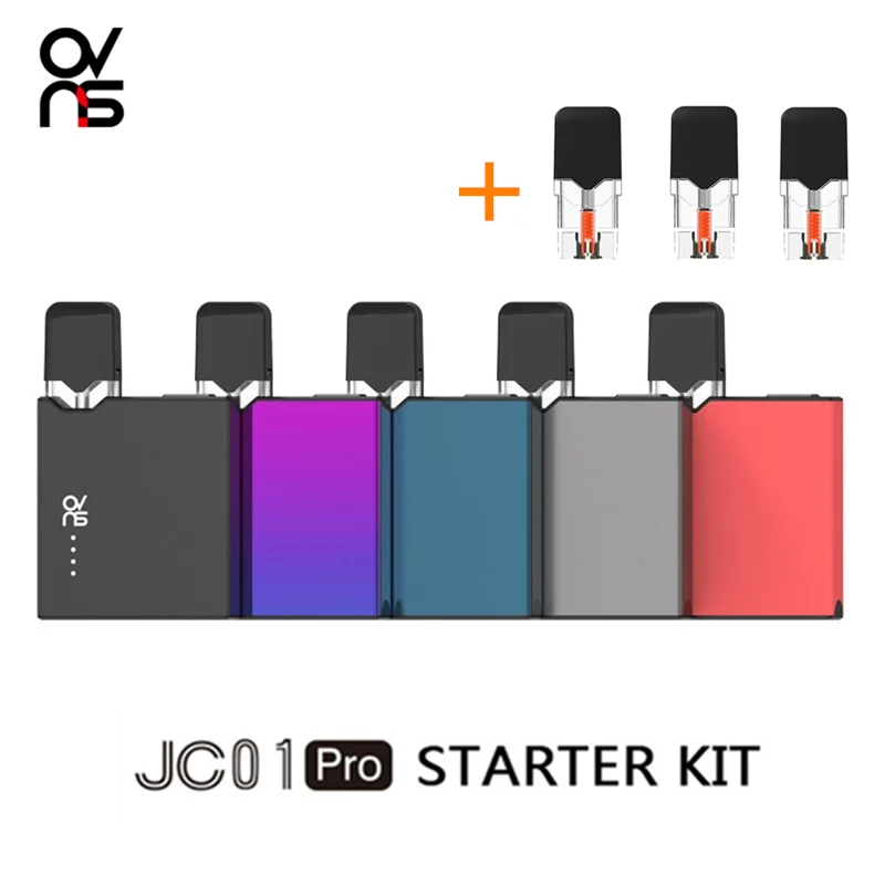 

Pod Vape Kit Update OVNS JC01 PRO Electronic Cigarette Starter Kit 400mAh Battery 1.5ohm 1ml Ceramic Pod Cartridge VS JC01 Kit