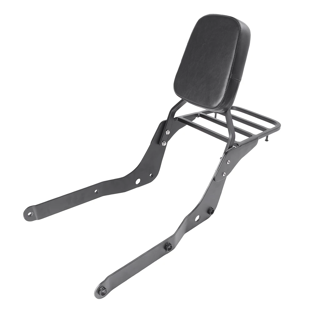 Motorcycle Backrest Sissy Bar & Luggage Rack Passenger Backrest for Honda Shadow VT750C Aero 2004-2012 Steel Black Motorcycle Spare Parts Accessories Aftermarket.