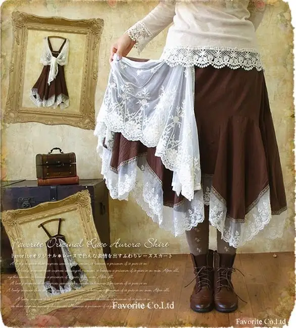 

Mori Girl Lolita Lace Cotton Fairy Princess Dress Underdress Prom Punk Women Gothic Dress Tunique Crochet Ropa Mujer Donna BOhos