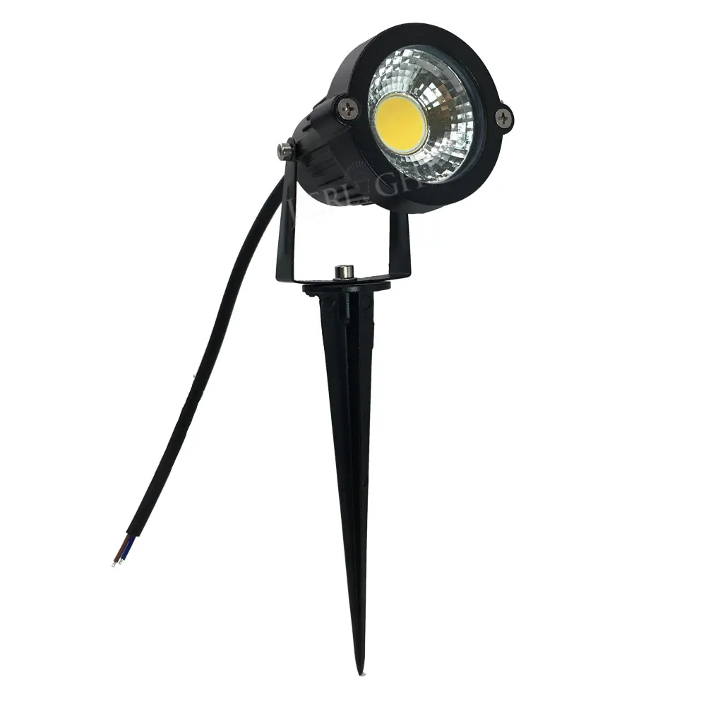 Kopen 10 stks COB 3 w 5 w 7 w 9 w 12 w 15 w outdoor tuin licht 110 v 220 v groene kleur met 1 m kabel voor tuin verlichting