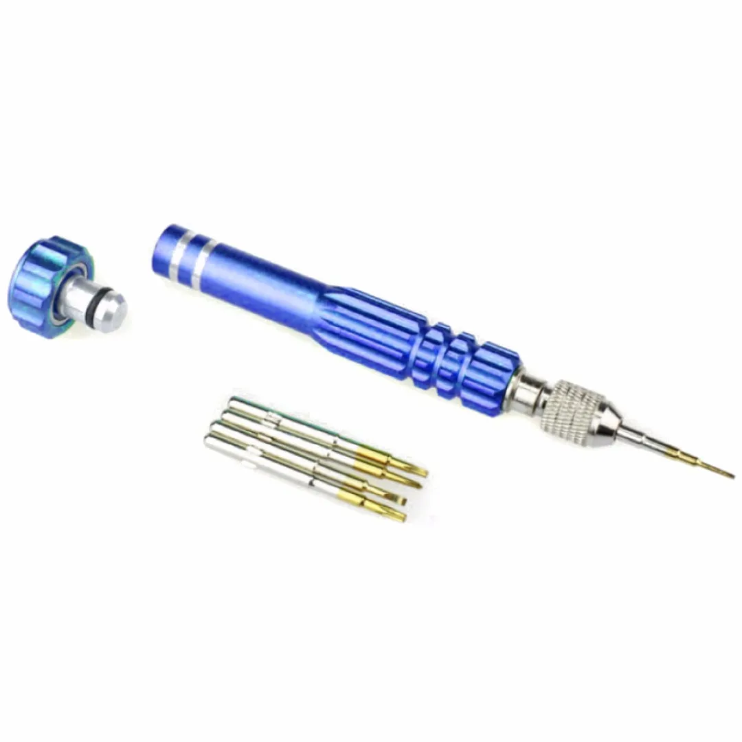 Shellhard 5in1 Watch Repair Tool Kits Screwdriver Set Repair Opening Tools Kit for Watch Eye Glasses