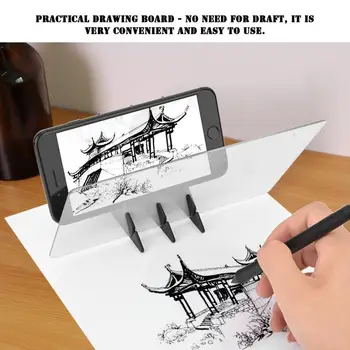 

Stencil Board Light Box Tracing Drawing Board Sketch Mirror Reflection Phone Dimming Tracing Drawing Board