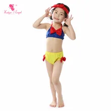 Kaiya Angel/Новинка; купальный костюм для маленьких девочек из двух предметов; летние пляжные купальники; милые детские Cilothes; 5 шт/лот; с фабрики