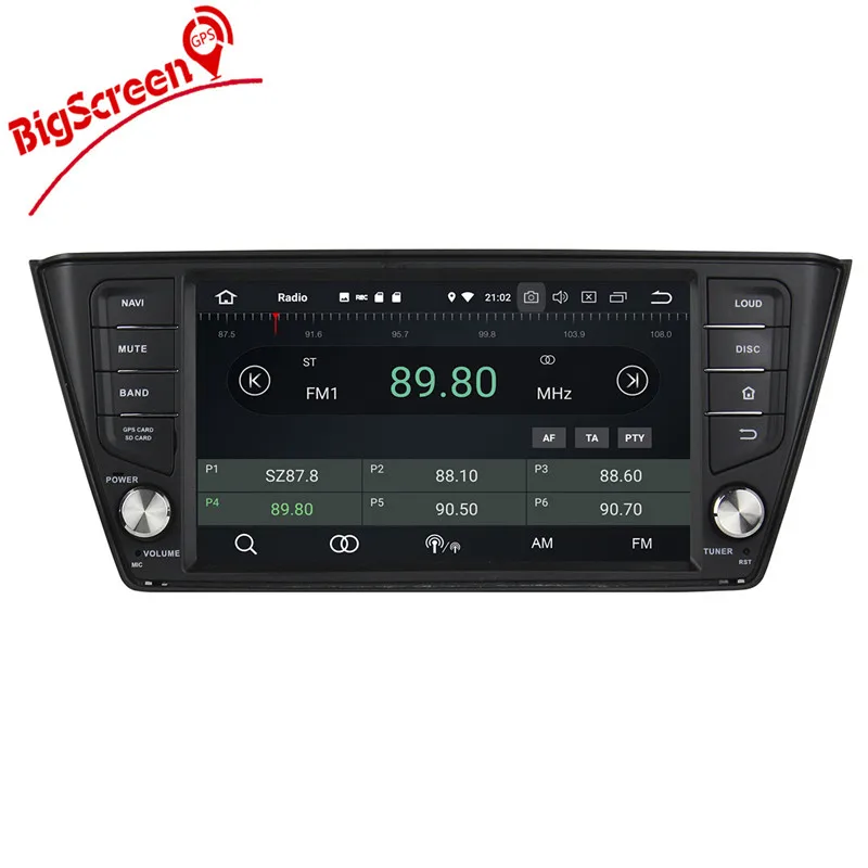 Discount 2 Din Android 9.0 RAM 4GB+64GB 8 Core Car Radio GPS Navi For VW Skoda Fabia nj3 2015 2016 2017 Multimedia tape recorder stereo 6