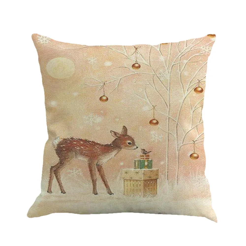 Подушка gajjar 45*45 с рождественской печатью, окрашенная наволочка, декоративные подушки с принтом, Прямая поставка