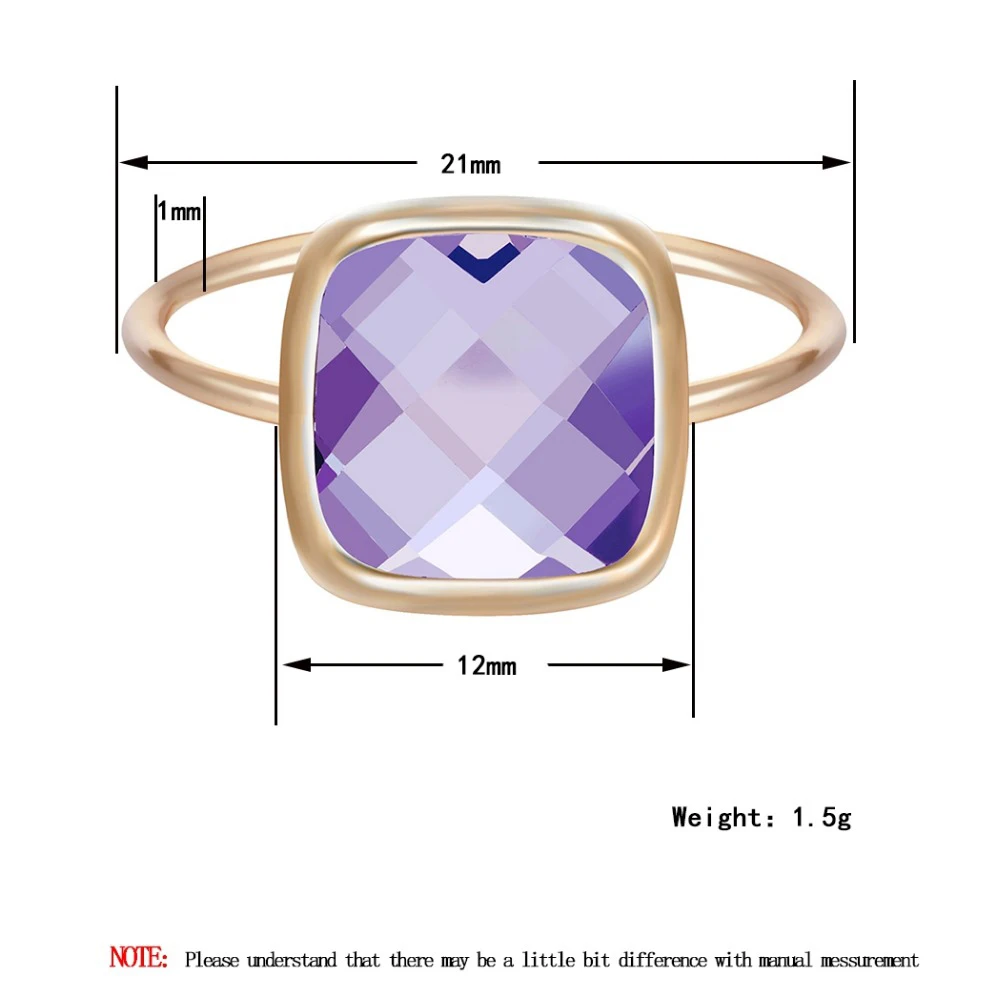 Todorova, новое кольцо с фиолетовым камнем, винтажное, с большим одним камнем, модное ювелирное изделие для женщин, обручальное кольцо на палец для женщин