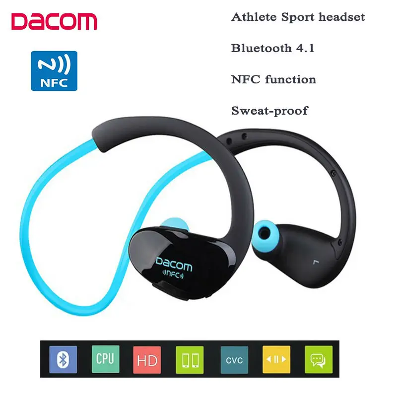 Dacom G05 Athlete Bluetooth гарнитура Беспроводные наушники IPX5 водонепроницаемые стерео музыка с микрофоном и наушники NFC для iphone7 huawei