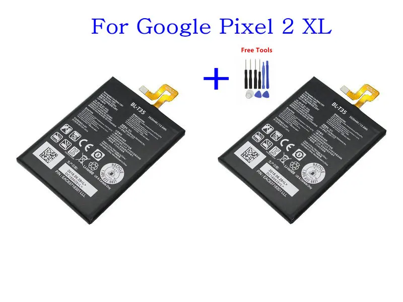 

2x High quality 3520mAh BL-T35 Replacement Battery For LG Google 2 Google2 Pixel 2 XL Batteries + Repair Tools kit
